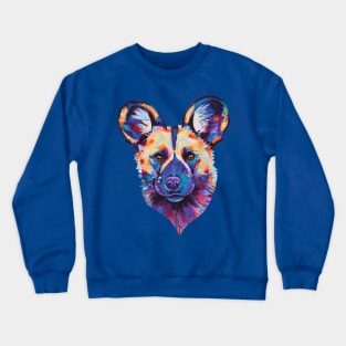 African wild dog Crewneck Sweatshirt
